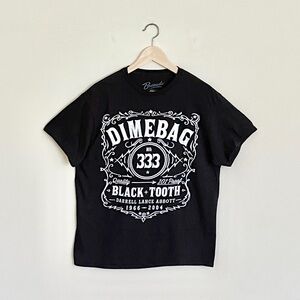 NEW Dimebag Darrell Whiskey 333
Black Tooth 101 Proof Band T Shirt Adult Large